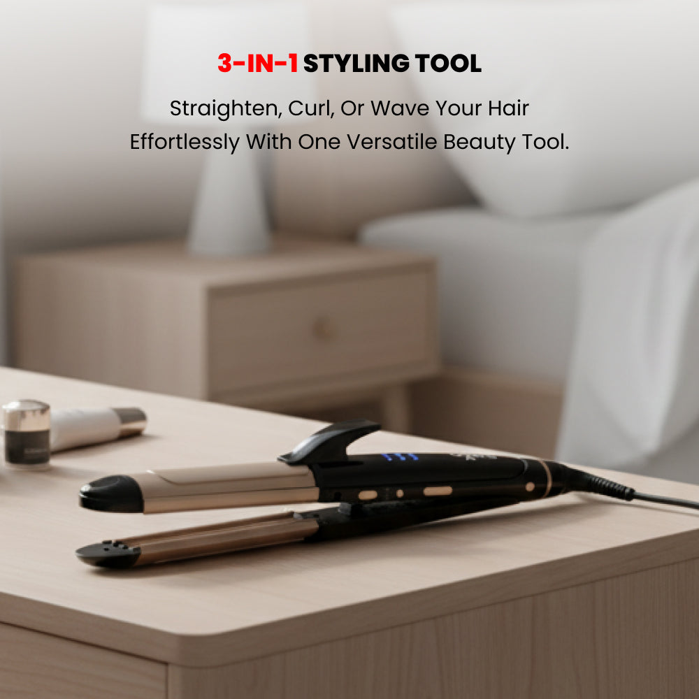 OGERA 3 IN 1 HAIR STRAIGHTNER WITH CURLER
