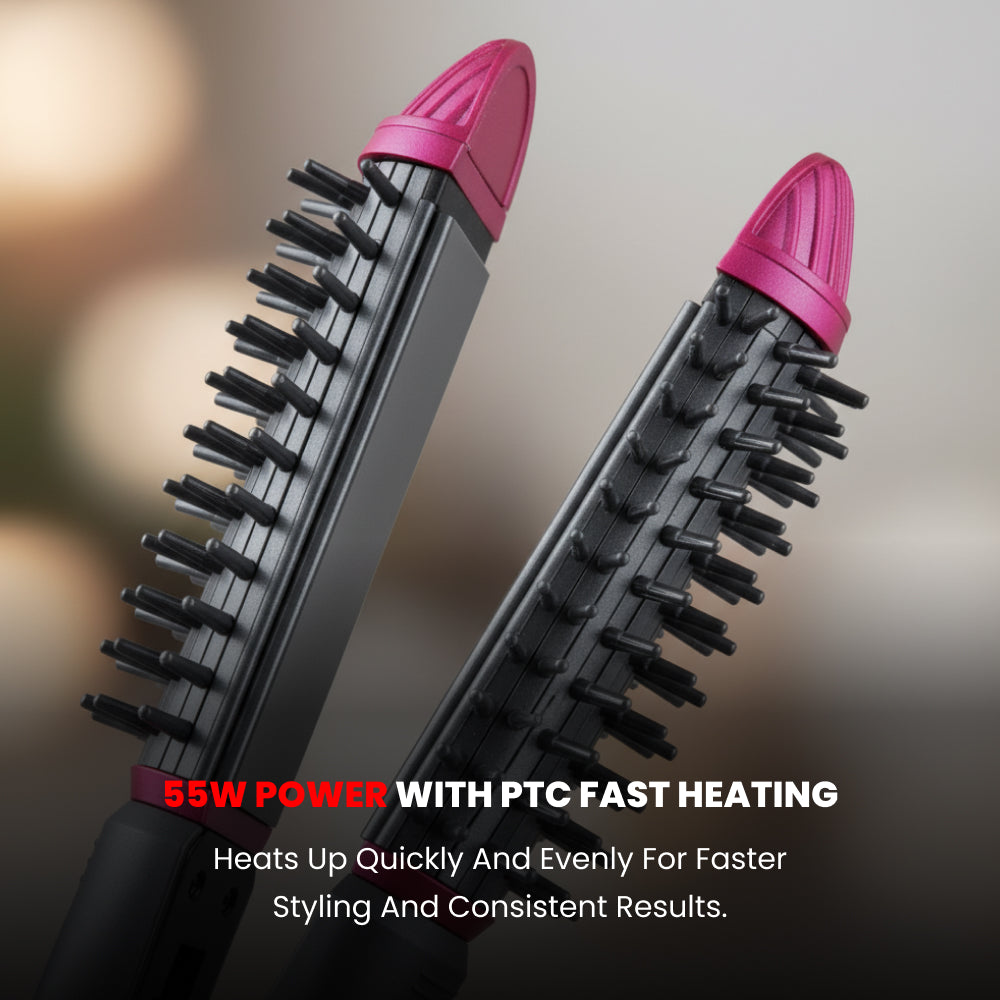 OGERA 2 IN 1 HAIR STRAIGHTENING BRUSH 55W