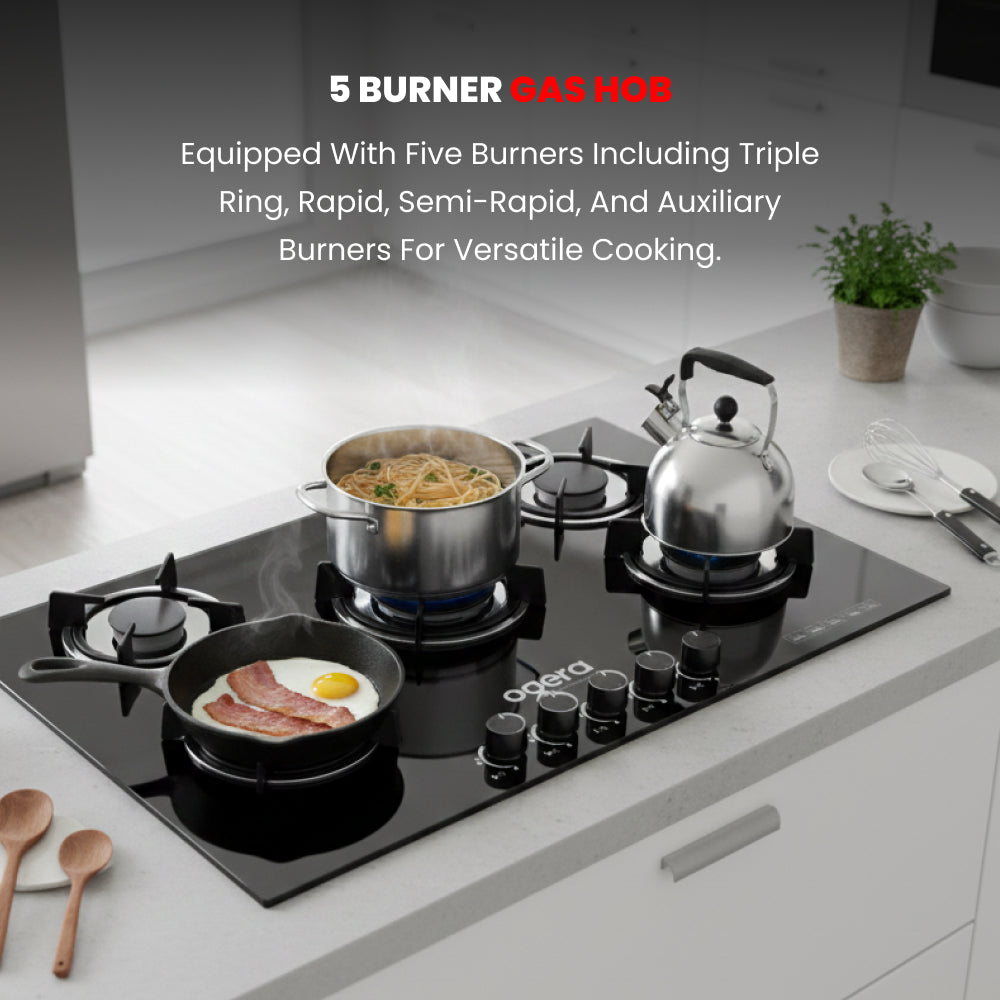 OGERA 5 BURNER GAS STOVE HOB