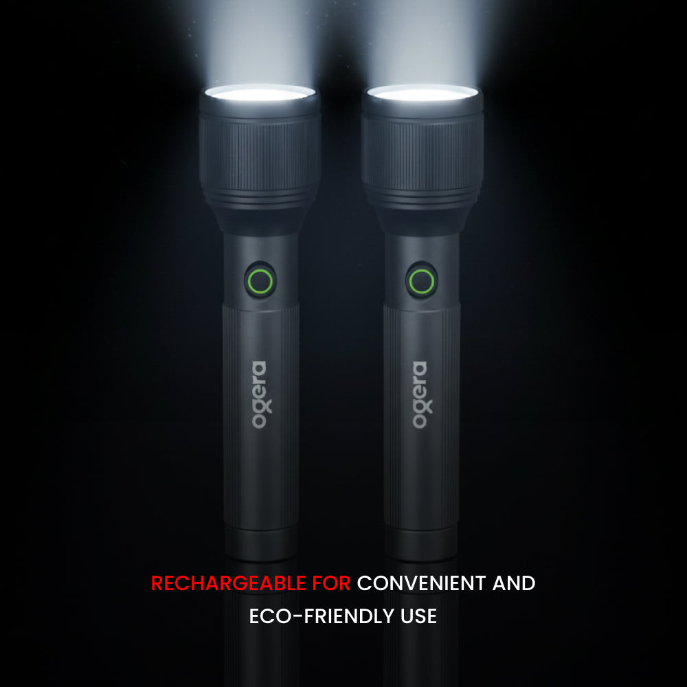 OGERA RECHARGEABLE LED FLASHLIGHT COMBO-2Scx2-OG1100SLC22