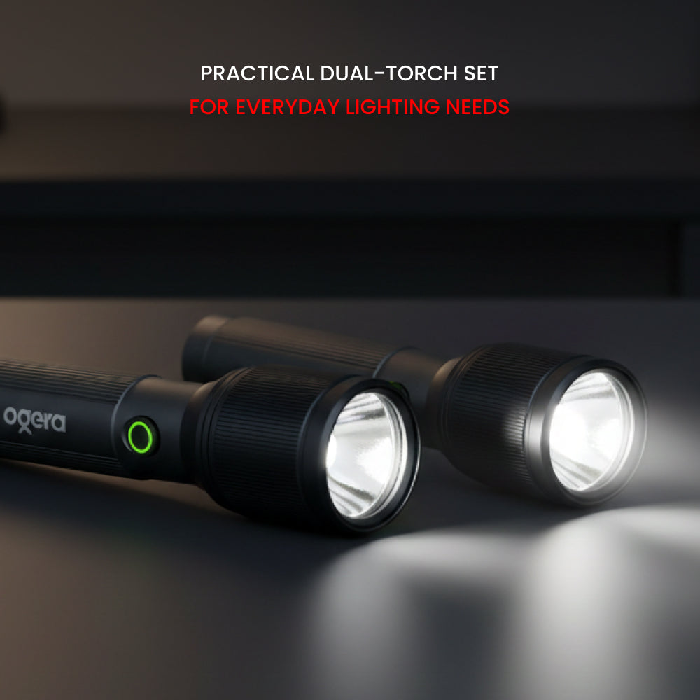 OGERA RECHARGEABLE LED FLASH LIGHT COMBO-3Sc x 2-OG1100SLC32