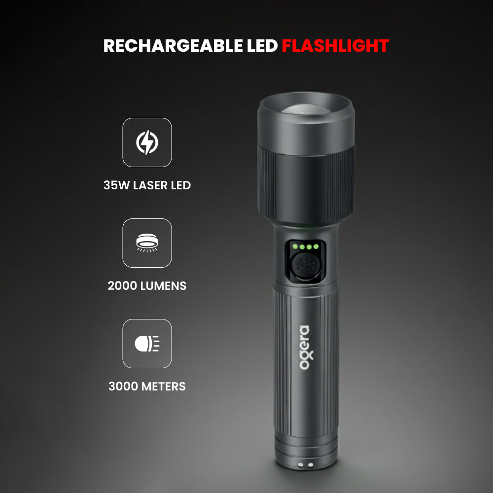 OGERA RECHARGEABLE LED FLASHLIGHT 1Sc