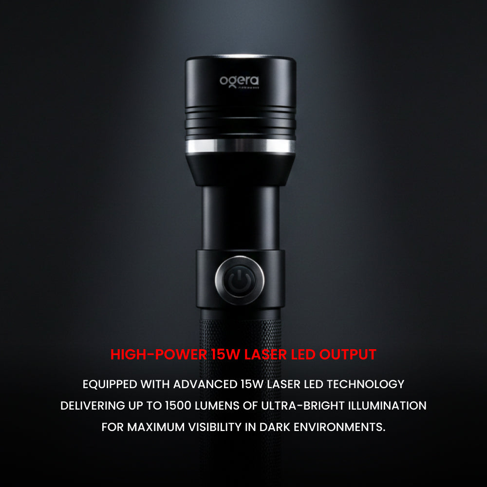 OGERA RECHARGEABLE LED FLASHLIGHT-OG1003SL