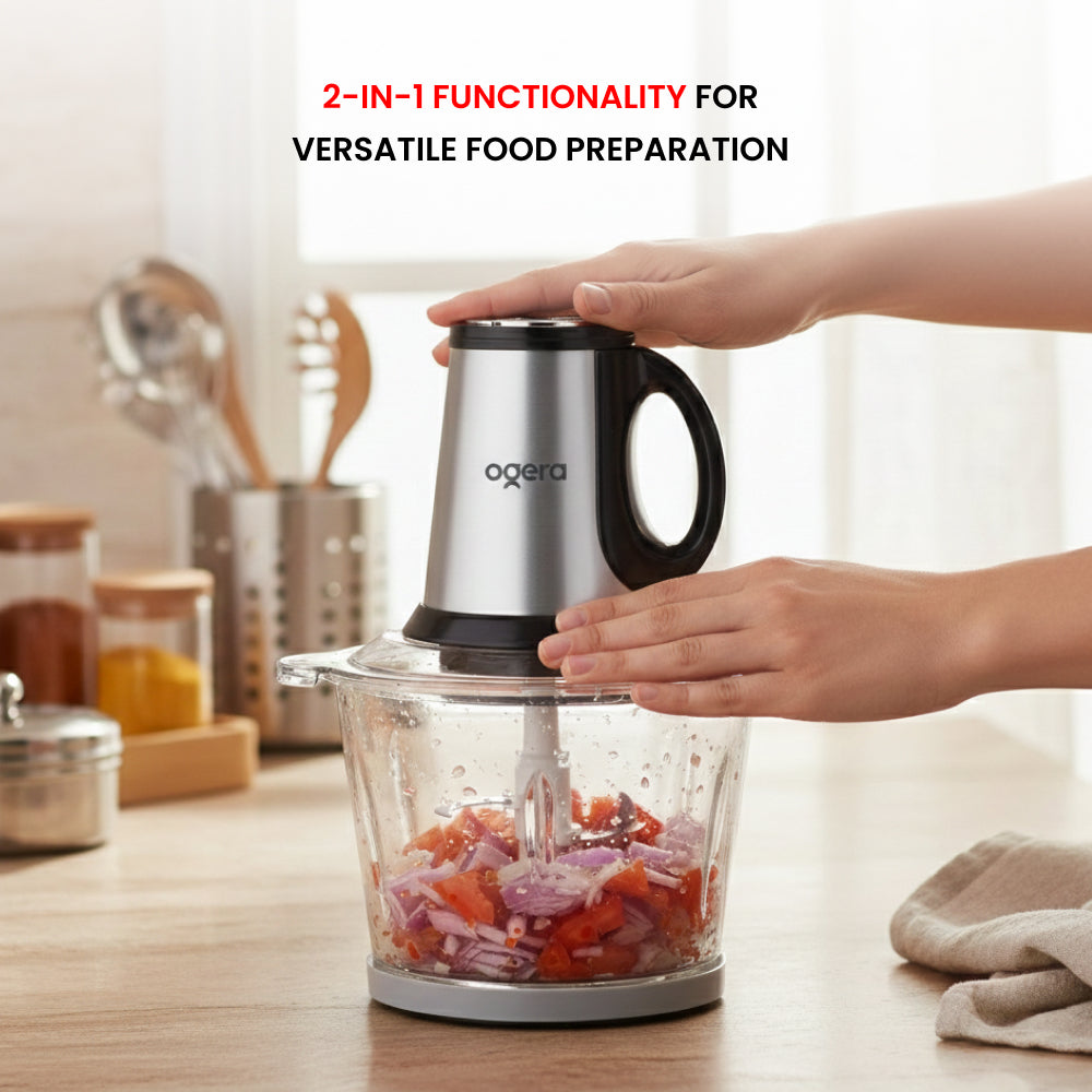 OGERA 2 IN 1 ELECTRIC FOOD CHOPPER - OG4001FC