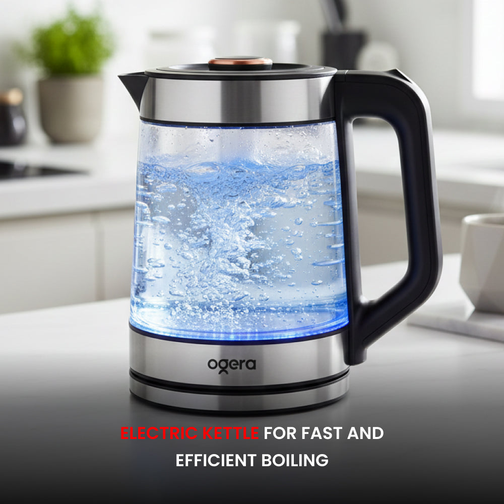 OGERA GLASS BODY ELECTRIC KETTLE - OG1518EK