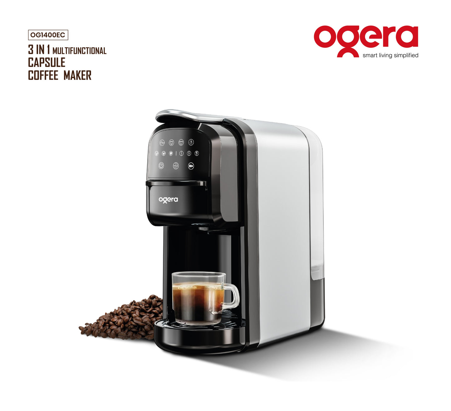 MULTIFUNCTION CAPSULE COFFEE MAKER-OG1400EC