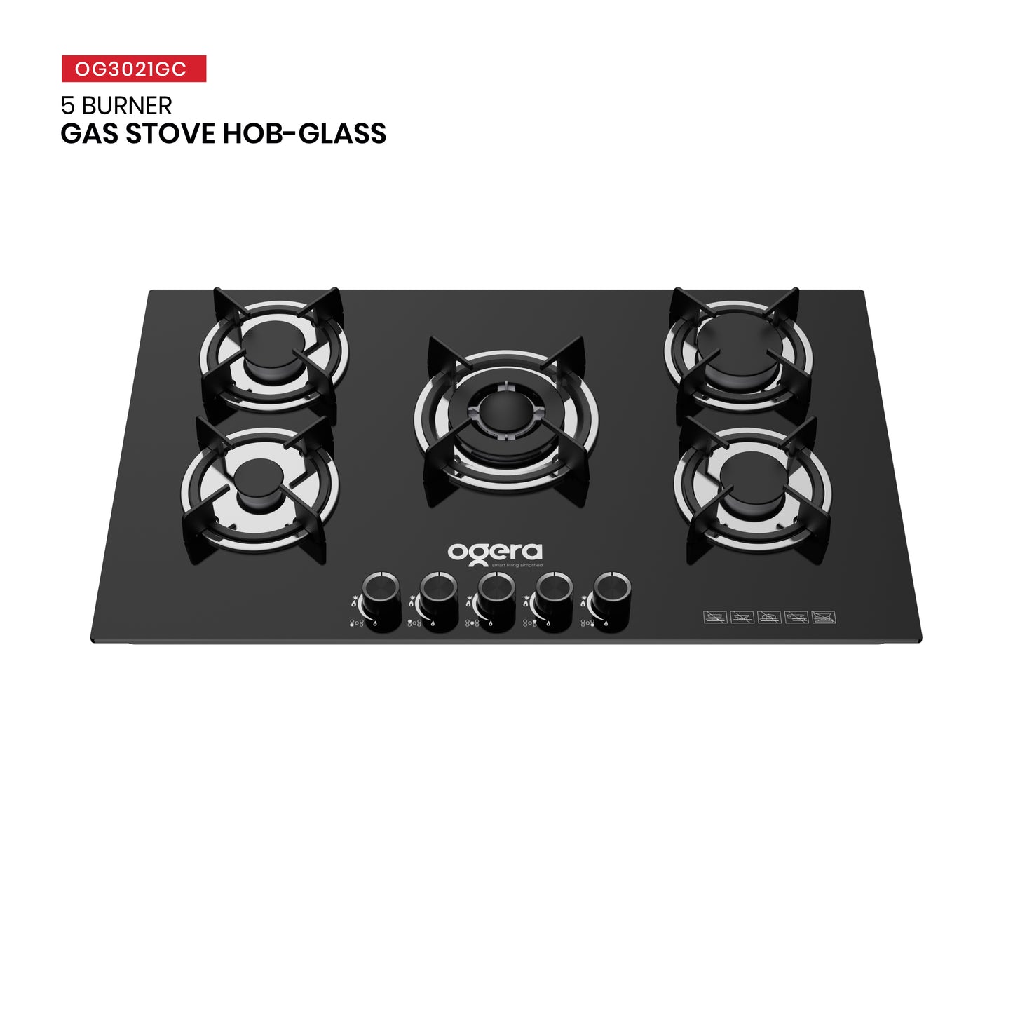 OGERA 5 BURNER GAS STOVE HOB