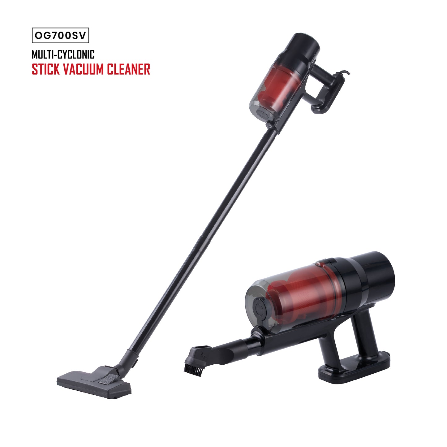 MULTI - CYCLONIC TYPE STICK VACUUM CLEANER(OG700SV)