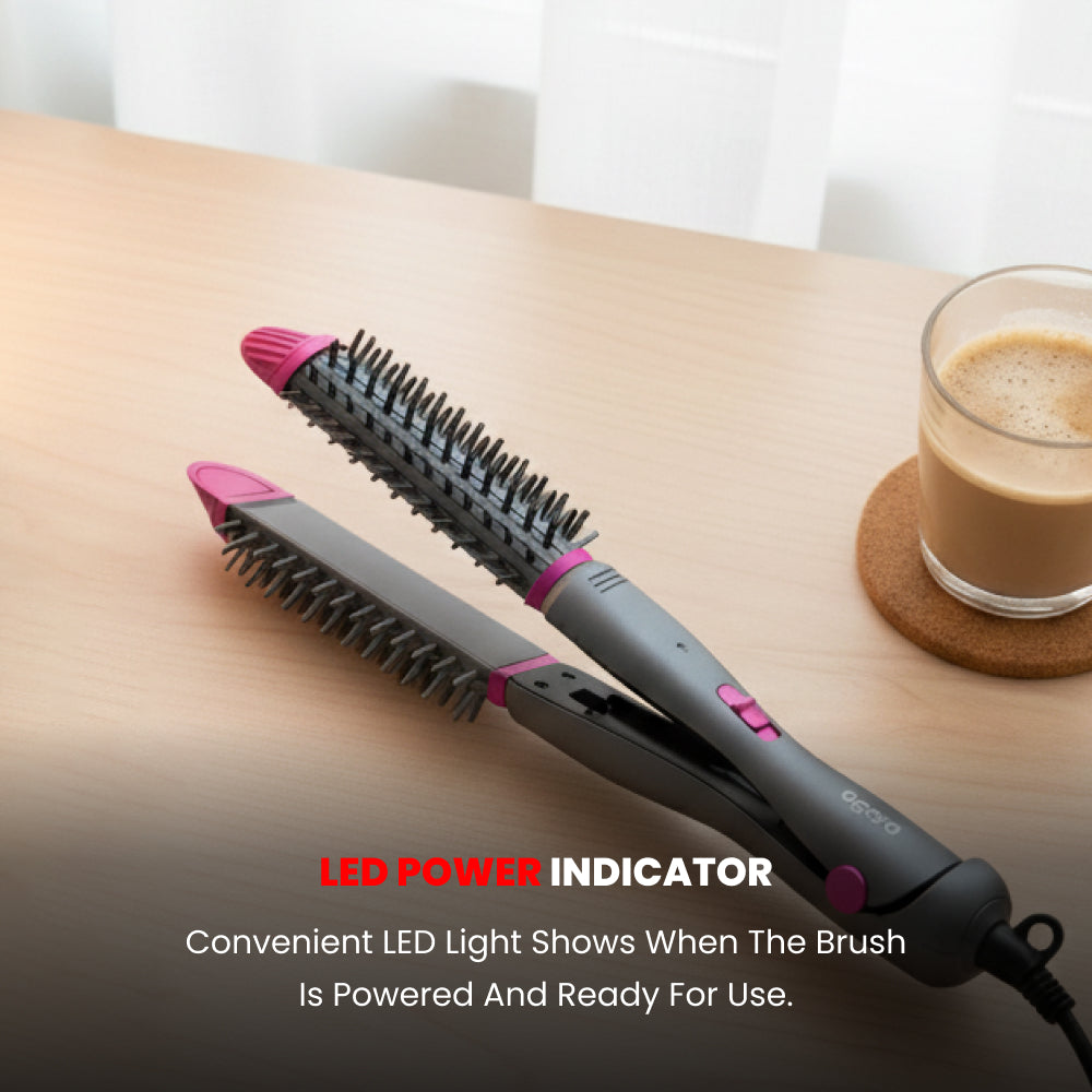 OGERA 2 IN 1 HAIR STRAIGHTENING BRUSH 55W