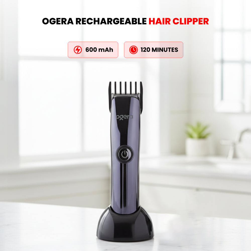 OGERA RECHARGEABLE HAIR CLIPPER  600mAH  120 MINUTES