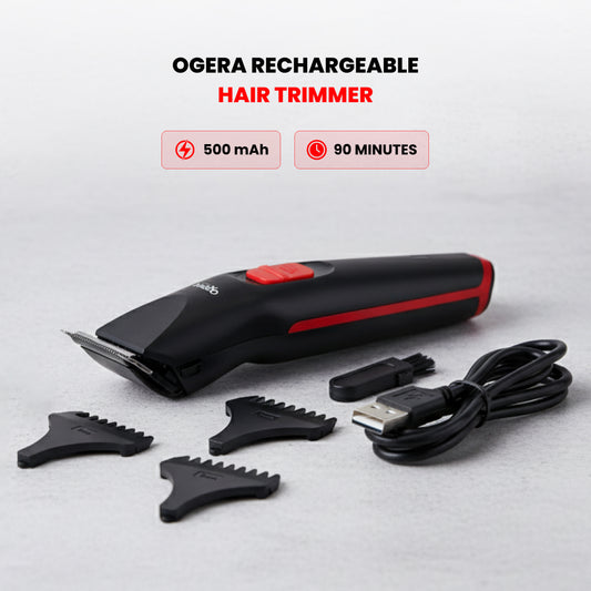 OGERA RECHARGEABLE HAIR TRIMMER 500mAH 90MINUTES