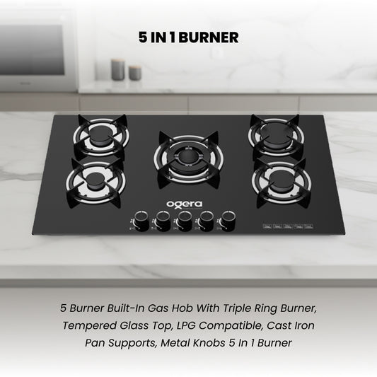 OGERA 5 BURNER GAS STOVE HOB