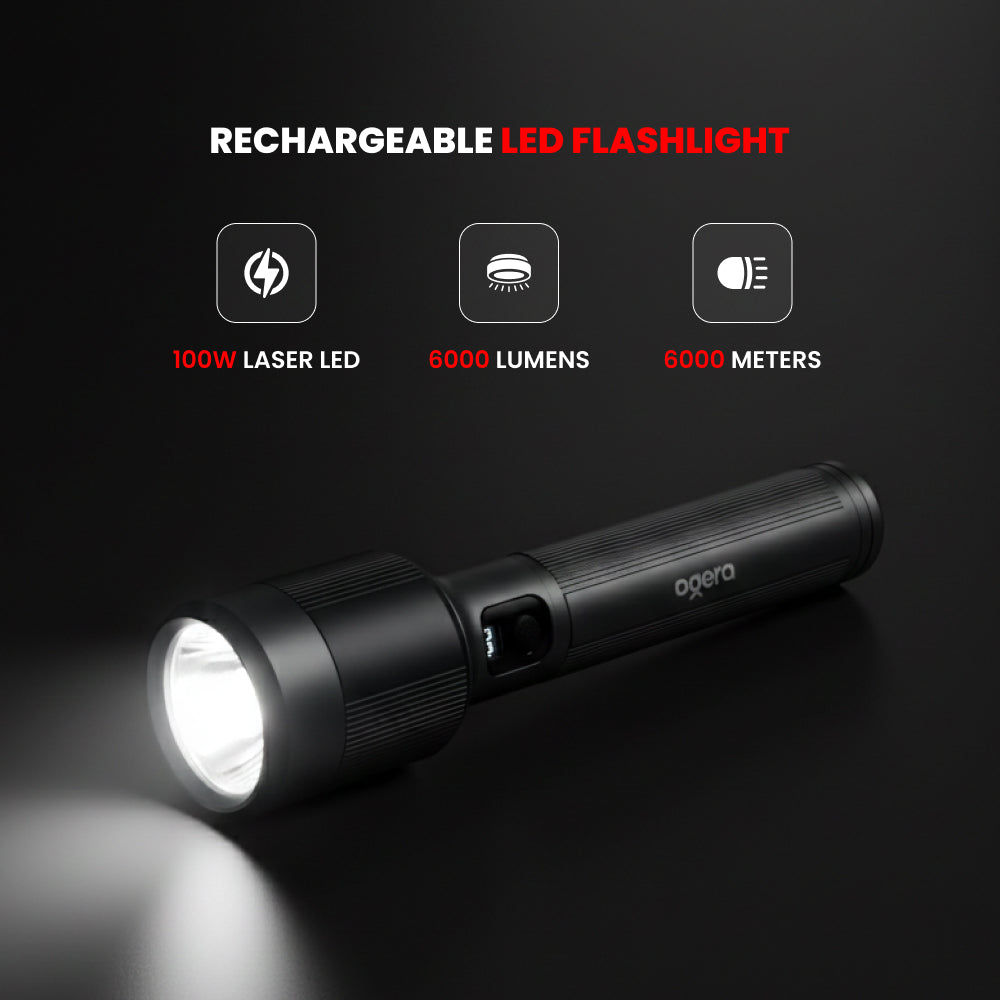 OGERA RECHARGEABLE LED FLASHLIGHT-OG1019SL