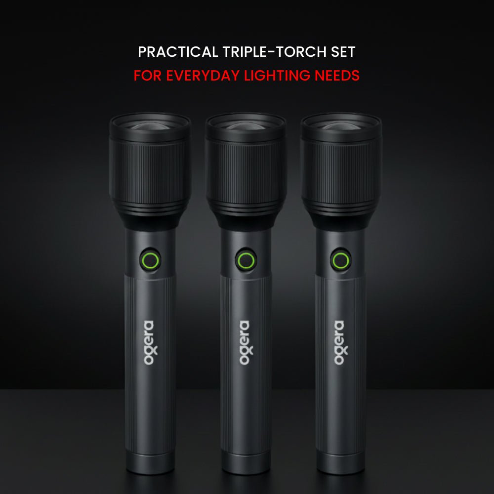 OGERA RECHARGEABLE LED FLASHLIGHT COMBO-2Sc x3-OG1100SLC23