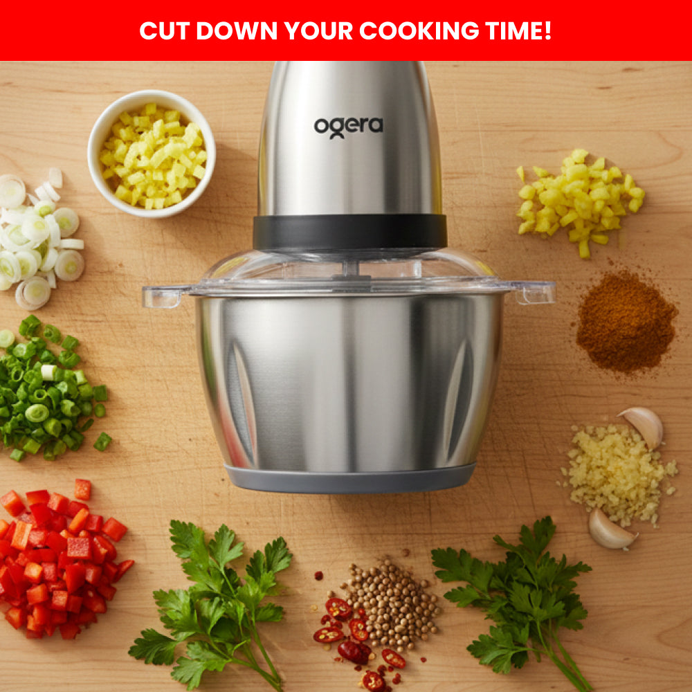 OGERA 2 IN 1 ELECTRIC FOOD CHOPPER - OG4000FC