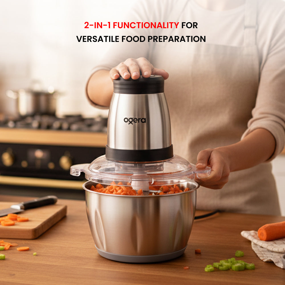 OGERA 2 IN 1 ELECTRIC FOOD CHOPPER - OG4000FC