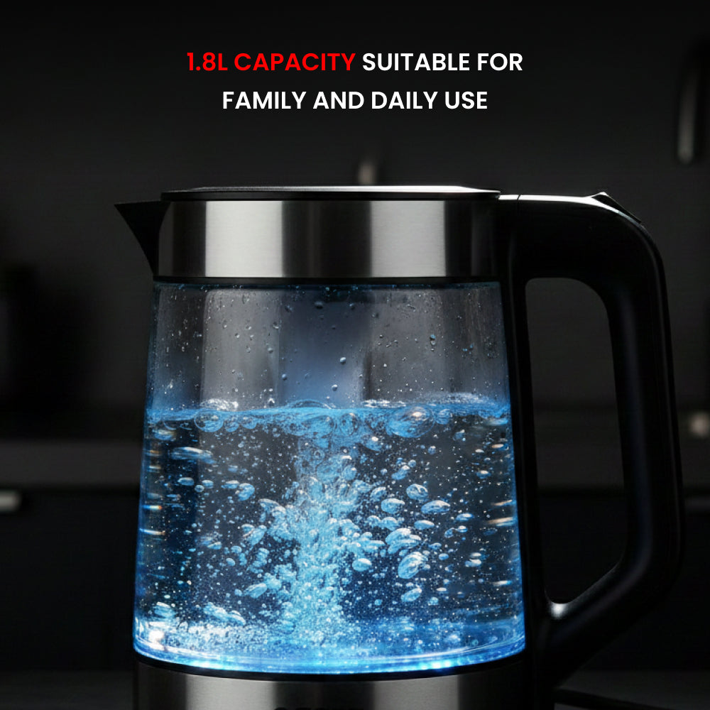 OGERA GLASS BODY ELECTRIC KETTLE - OG1518EK