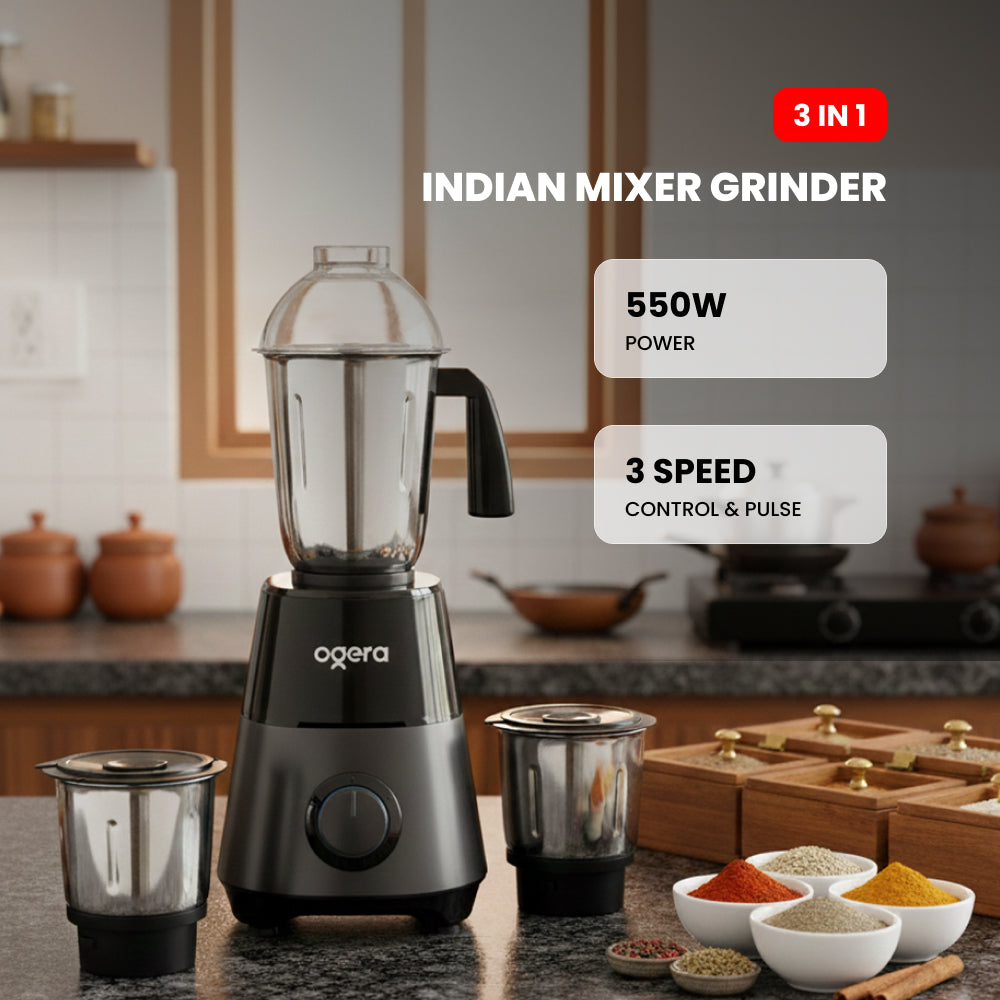 3 IN 1 INDIAN MIXER GRINDER 550W-OG5008GM