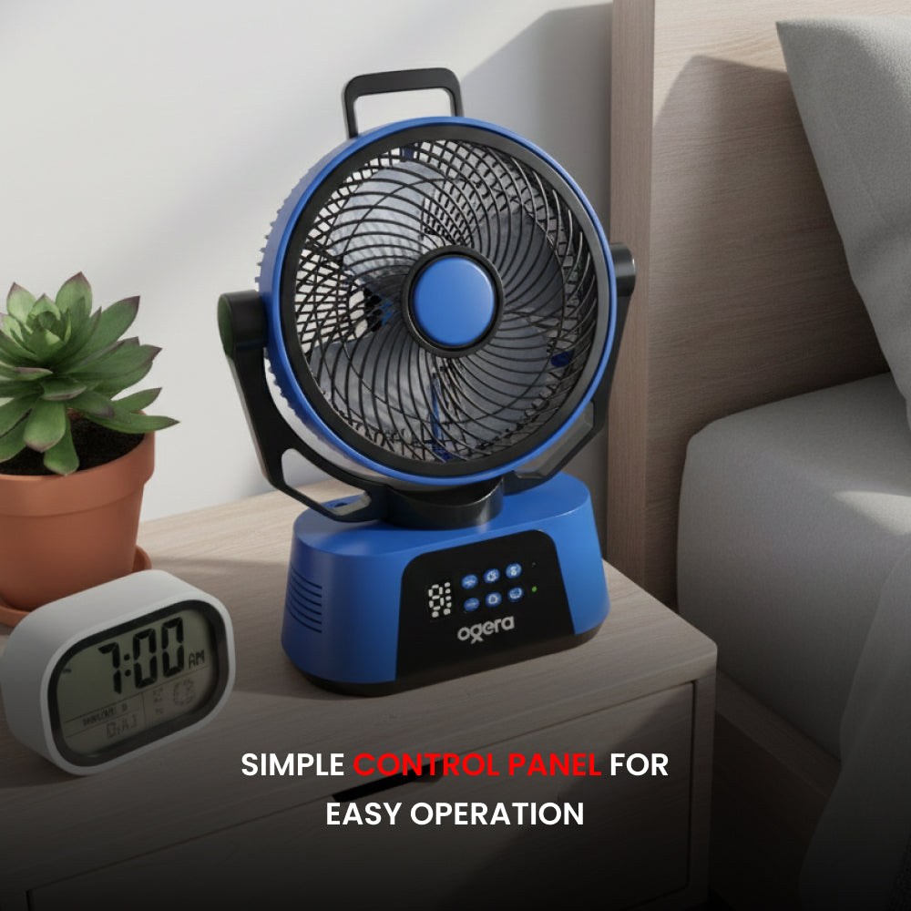 OGERA RECHARGEABLE TABLE FAN 12