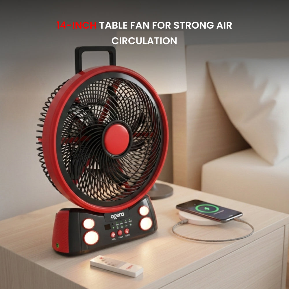 OGERA RECHARGEABLE FAN 14