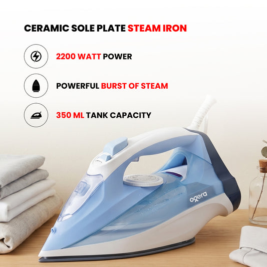 CERAMIC SOLEPLATE STEAM IRON(OG51SI)