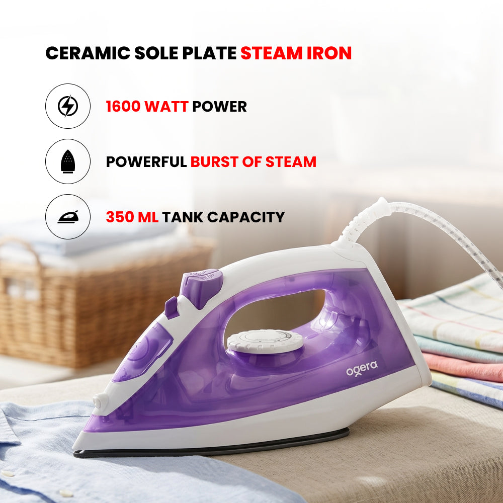 CERAMIC SOLE PLATE STEAM IRON (OG52SI)