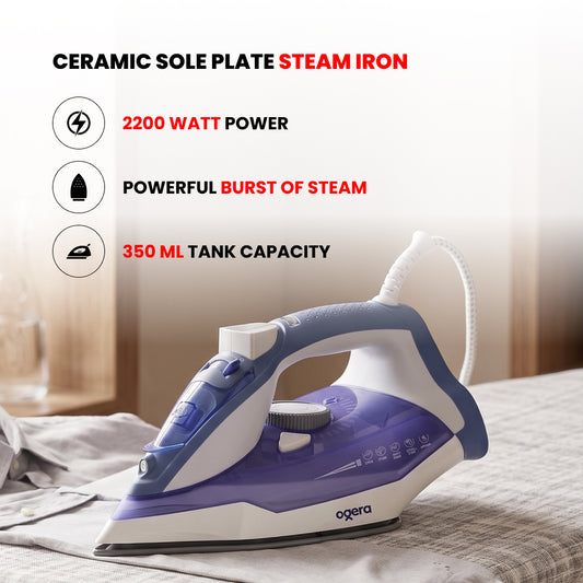 CERAMIC SOLE PLATE STEAM IRON(OG53SI)