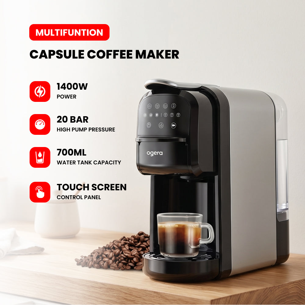 MULTIFUNCTION CAPSULE COFFEE MAKER-OG1400EC