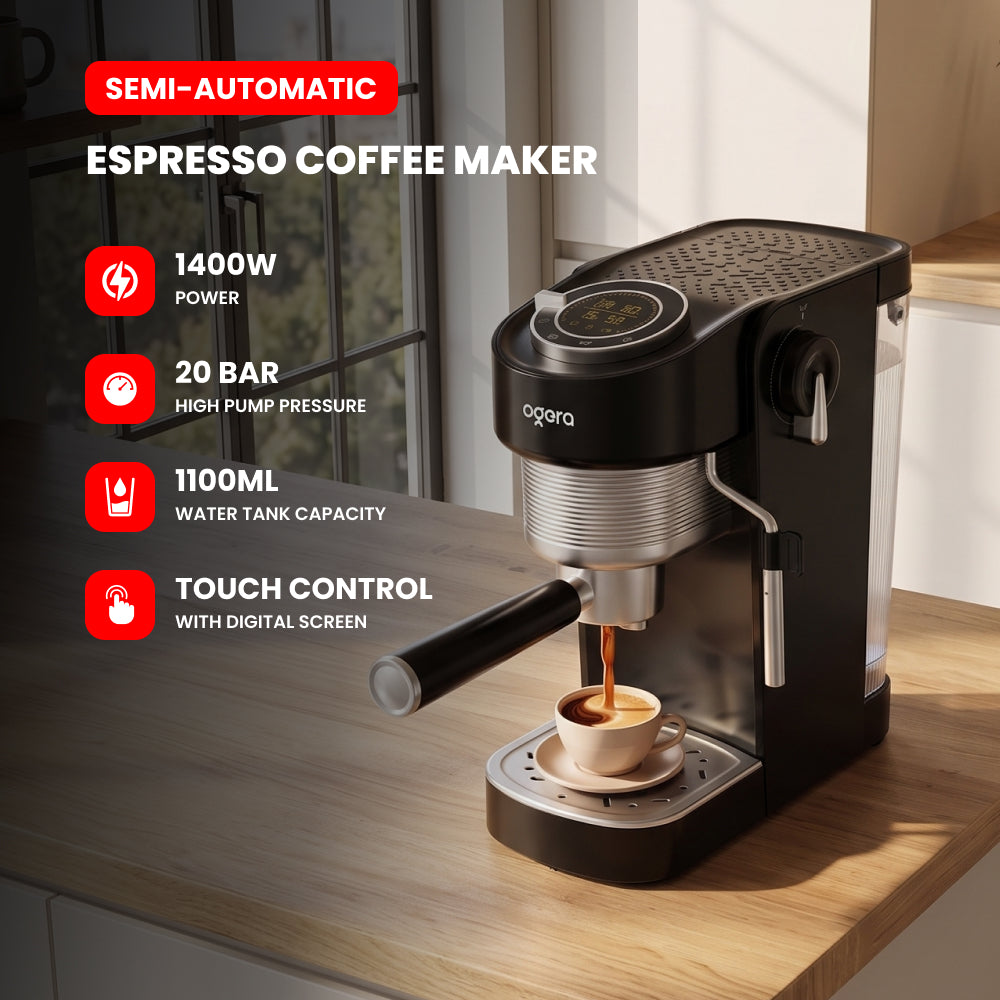 SEMI-AUTOMATIC ESPRESSO COFFEE MAKER -OG1401EC