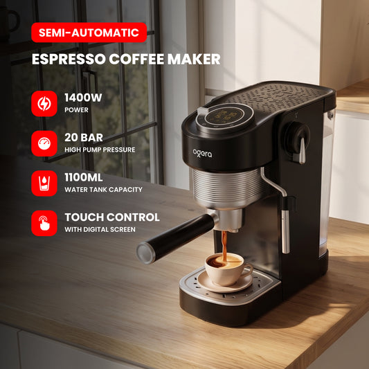 SEMI-AUTOMATIC ESPRESSO COFFEE MAKER -OG1401EC