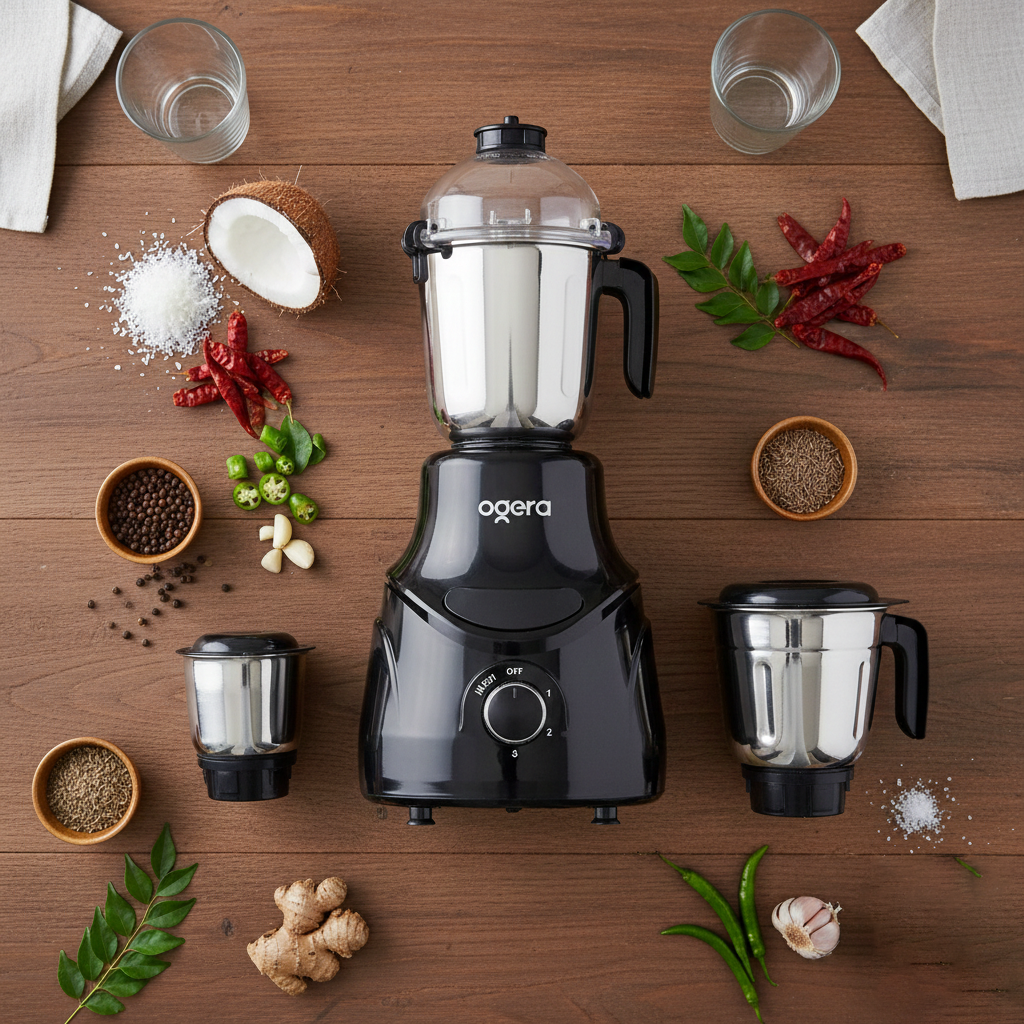 3 IN 1 INDIAN MIXER GRINDER -750W- OG5009GM