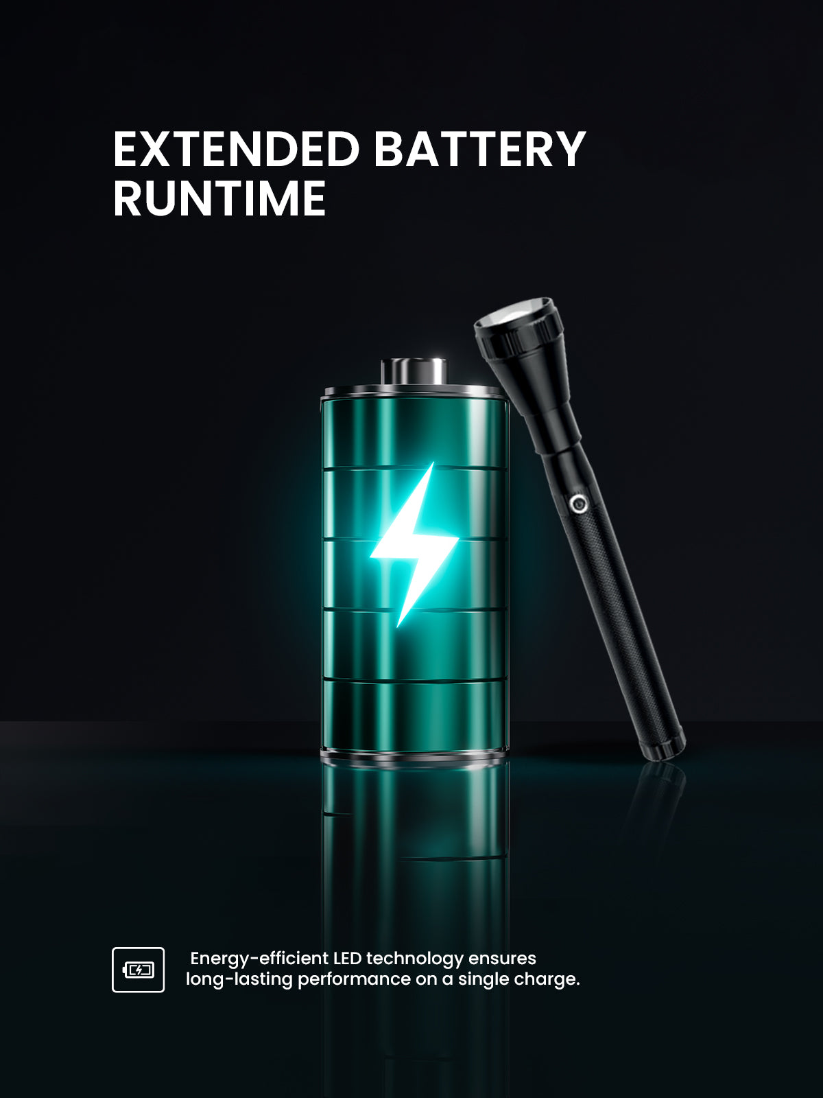 Ogera OG1010SL Rechargeable LED Flashlight, 3SC Ultra-Bright Torch with Heavy-Duty Design, Long Battery Life, Rugged & Portable Handheld Light for Home, Outdoor & Emergency Use