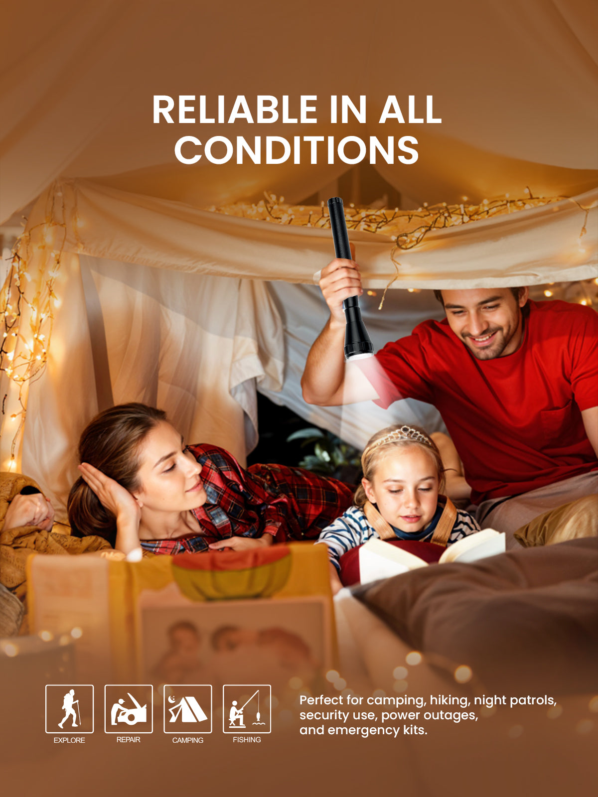 Ogera OG1010SL Rechargeable LED Flashlight, 3SC Ultra-Bright Torch with Heavy-Duty Design, Long Battery Life, Rugged & Portable Handheld Light for Home, Outdoor & Emergency Use