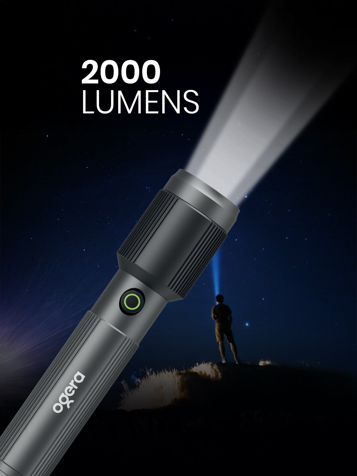 OGERA RECHARGEABLE LED FLASHLIGHT