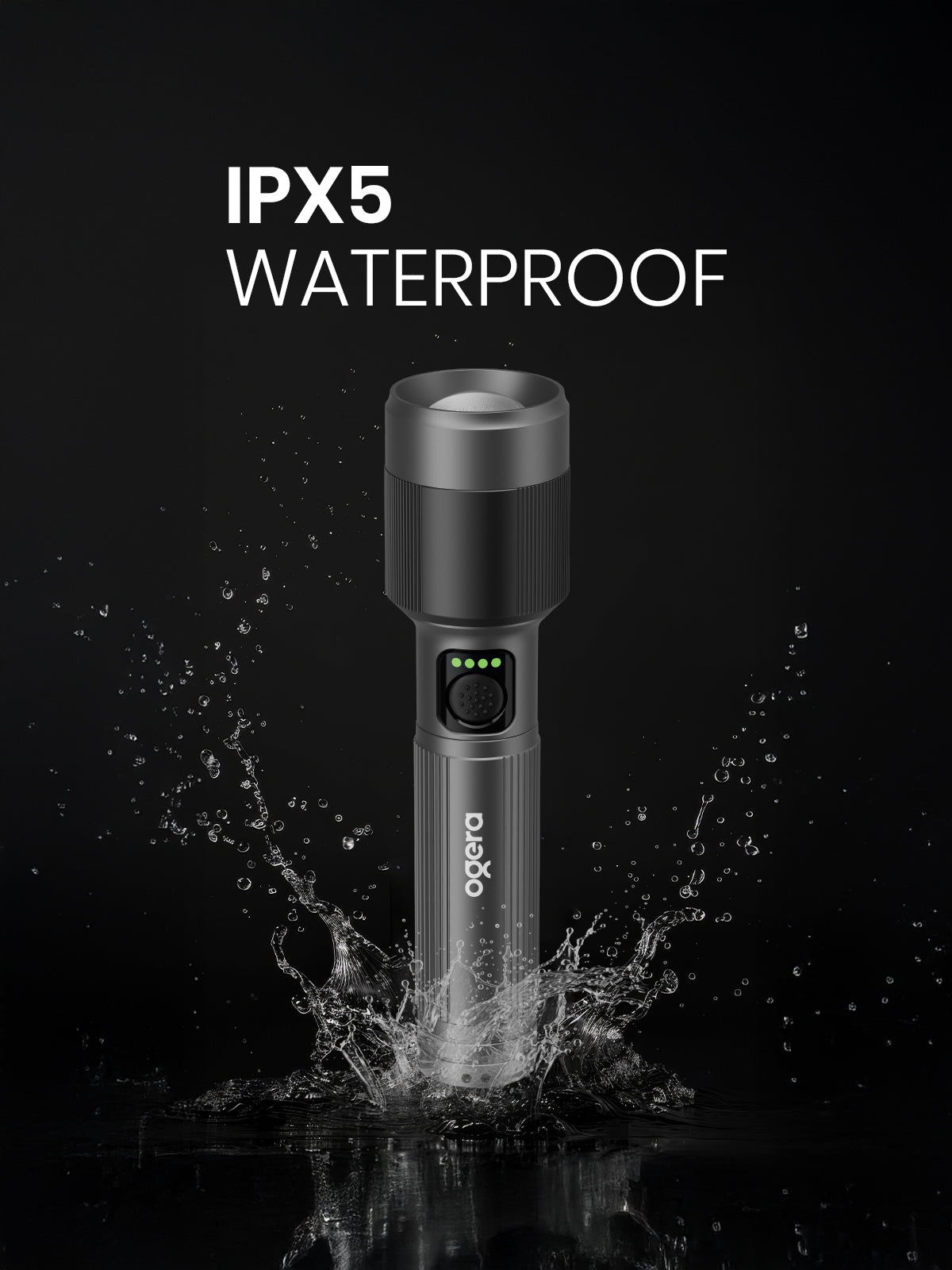 OGERA RECHARGEABLE LED FLASHLIGHT 1Sc