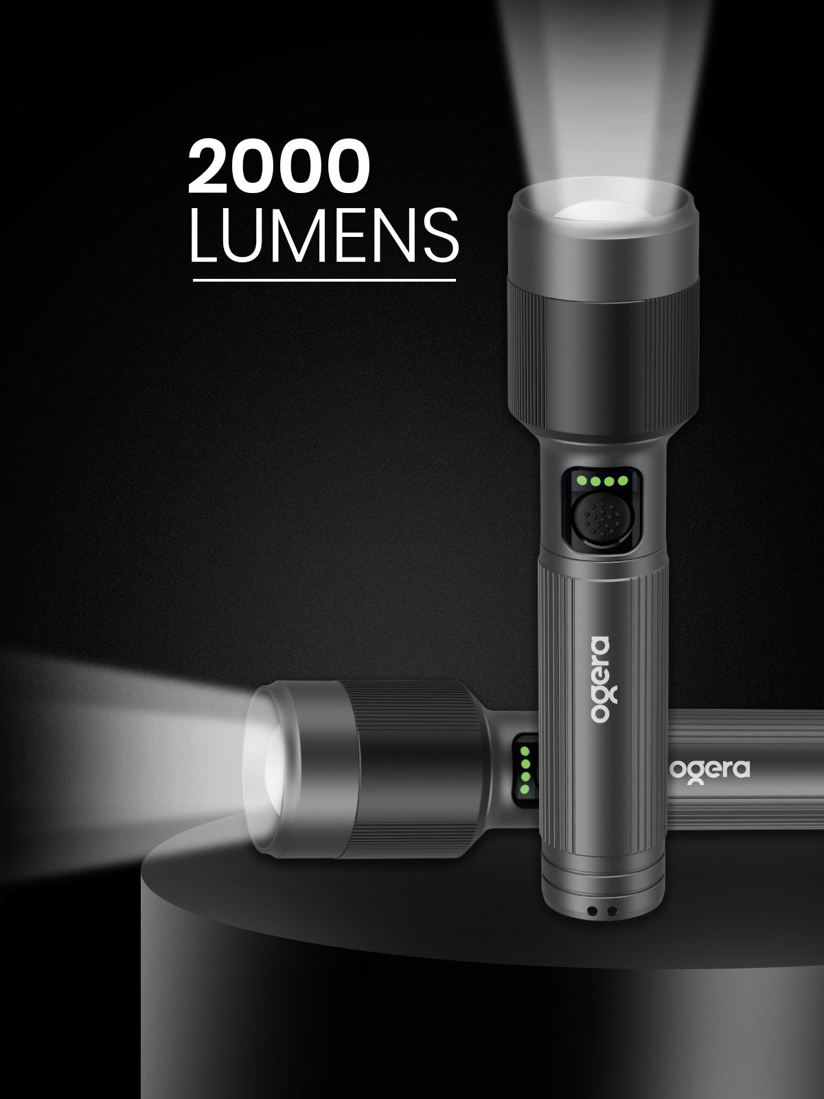 OGERA RECHARGEABLE LED FLASHLIGHT 1Sc