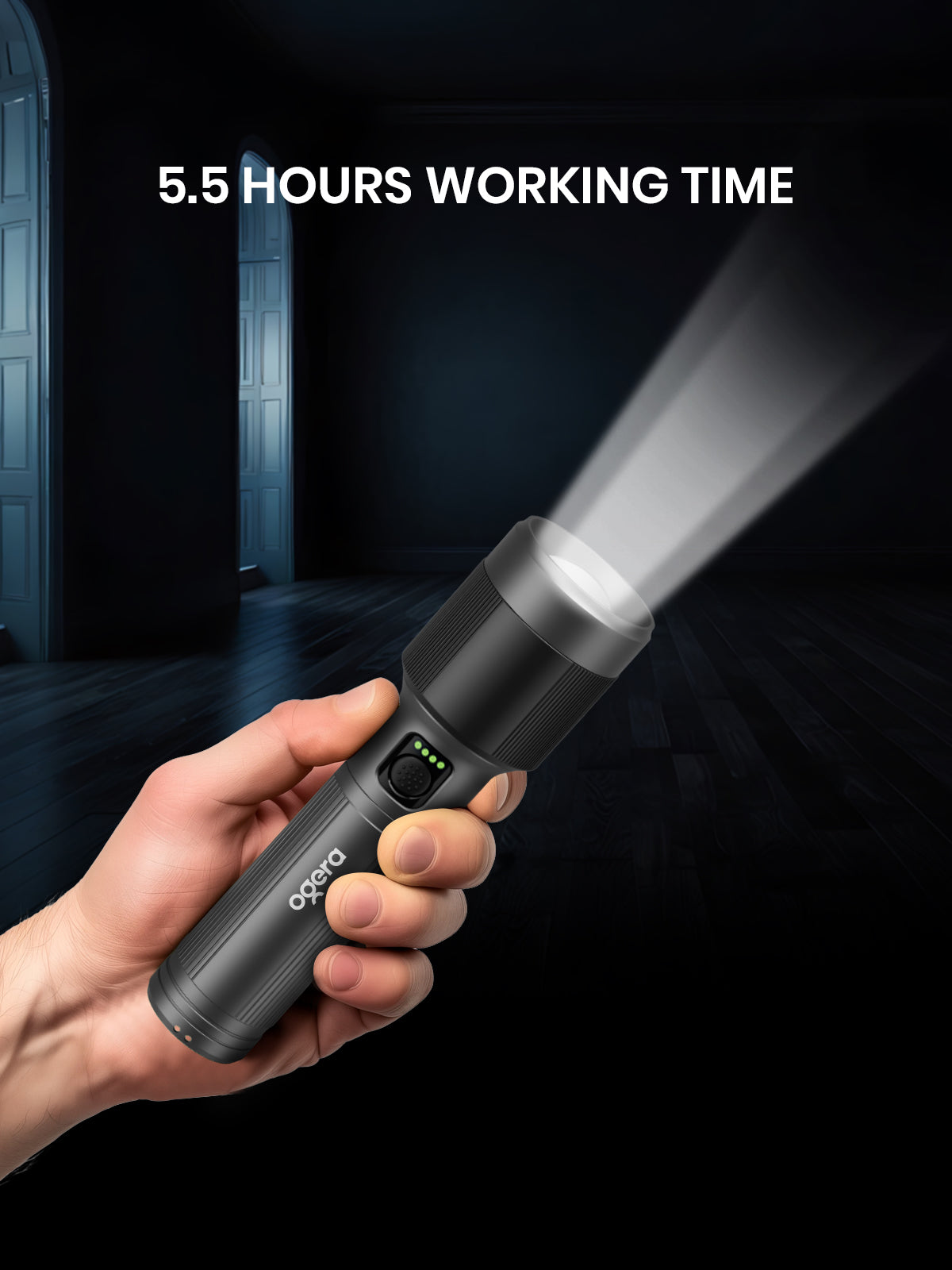 OGERA RECHARGEABLE LED FLASHLIGHT 2Sc