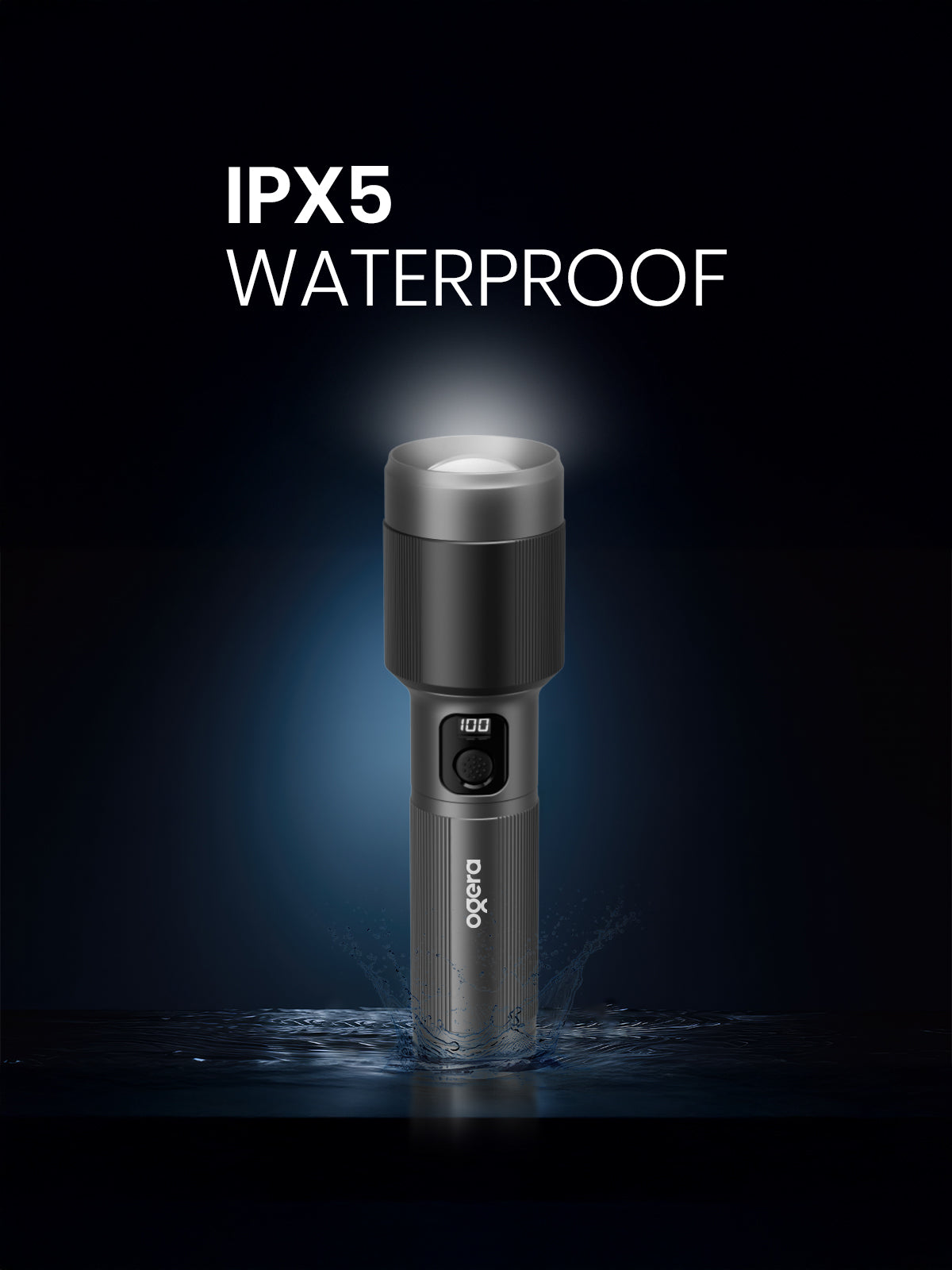 OGERA RECHARGEABLE LED FLASHLIGHT 1D