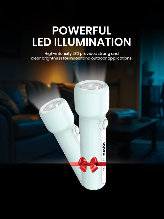 Ogera OG1150PSL Rechargeable LED Flashlight, High-Power Torch with Long Battery Life, Heavy-Duty & Portable Handheld Light for Home, Security, Camping & Emergency Use