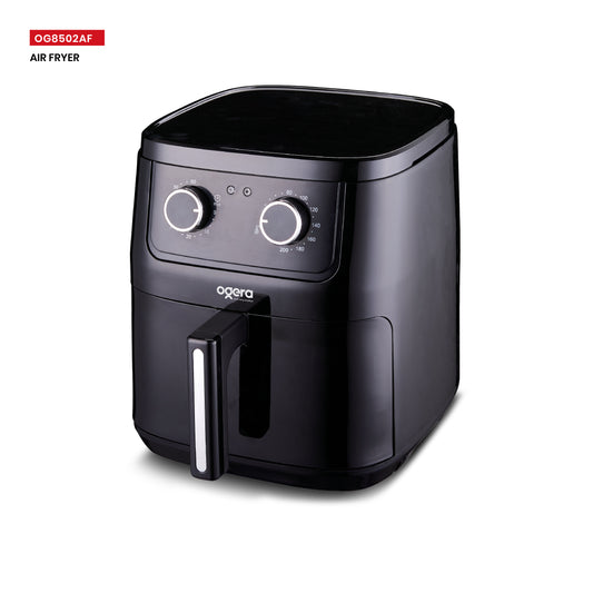 Ogera OG8502AF Multi-Functional Air Fryer, 6.5L XL Capacity, 1600W Rapid Hot Air Technology, Adjustable Temperature & Timer, Oil-Free Healthy Cooking Appliance for Large Families