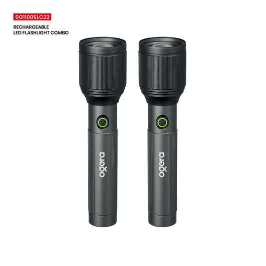OGERA RECHARGEABLE LED FLASHLIGHT COMBO-2Scx2-OG1100SLC22