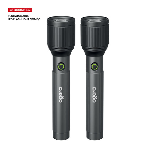 OGERA RECHARGEABLE LED FLASH LIGHT COMBO-3Sc x 2-OG1100SLC32