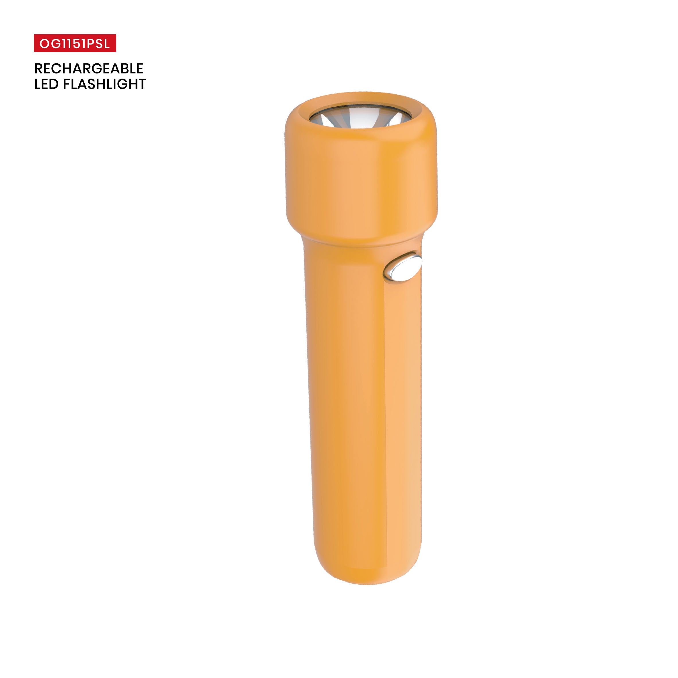 Ogera OG1151PSL Rechargeable LED Flashlight, High-Power Torch with Long Battery Life, Rugged & Portable Handheld Light for Home, Outdoor, Security & Emergency Use