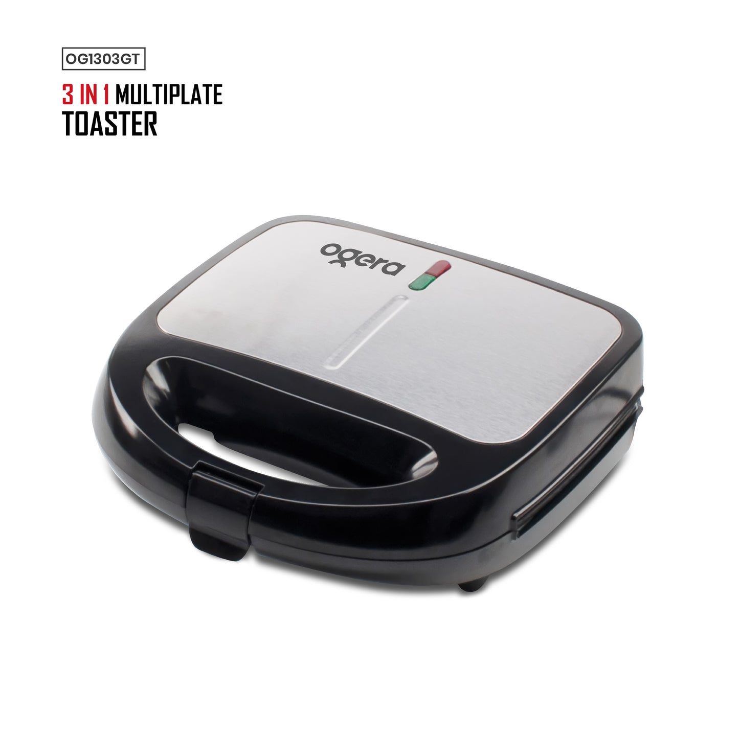 OGERA 3 IN 1 DITACHABLE TOASTER(GRILL, WAFFLE & NUT)