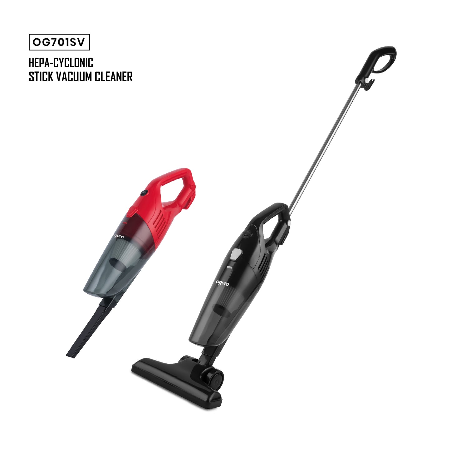 HEPA- CYCLONIC TYPE STICK VACUUM CLEANER(OG701SV)